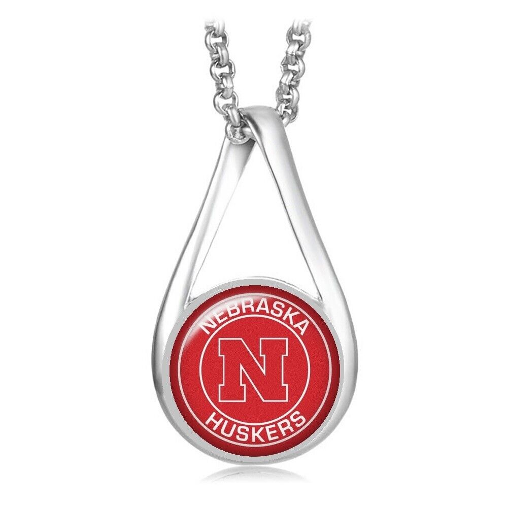 Nebraska Cornhuskers Huskers Womens Sterling Silver Necklace University D28R