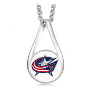 Columbus Blue Jackets Womens 925 Silver Necklace With Pendant Hockey Gift D28R