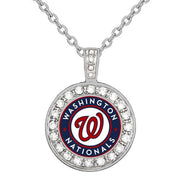 Washington Dc Nationals Women'S 925 Sterling Silver Necklace W Gift Pkg D18