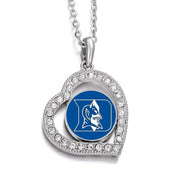 Duke Blue Devils Womens Sterling Silver Link Chain Necklace With Pendant D19