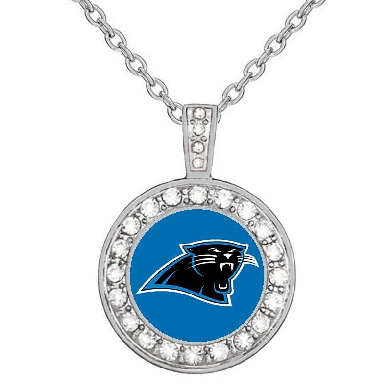 Carolina Panthers Elegant Womens 925 Sterling Silver Necklace Football Gift D18