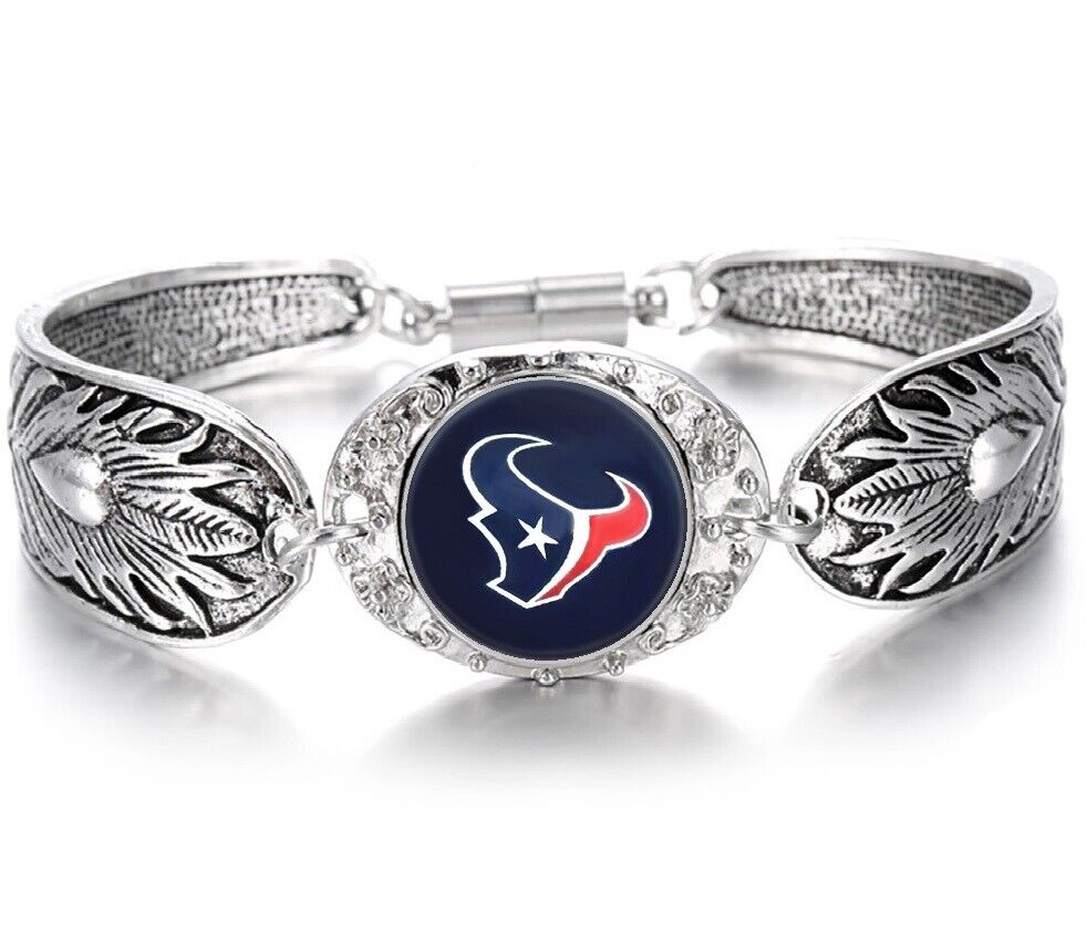 Houston Texans Gift Womens 925 Sterling Silver Necklace Bracelet Set D3D28