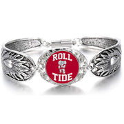 Roll Tide Alabama Crimson Tide Womens Sterling Silver Bracelet Jewelry Gift D3