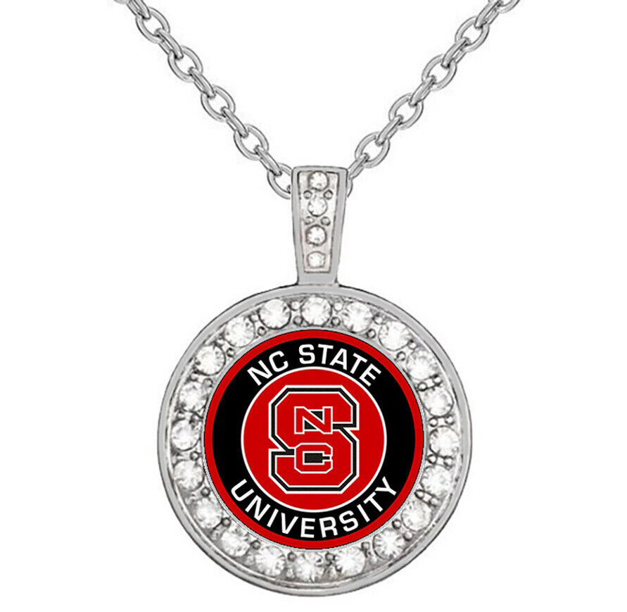 North Carolina Nc State Wolfpack Womens Sterling Silver Necklace D18