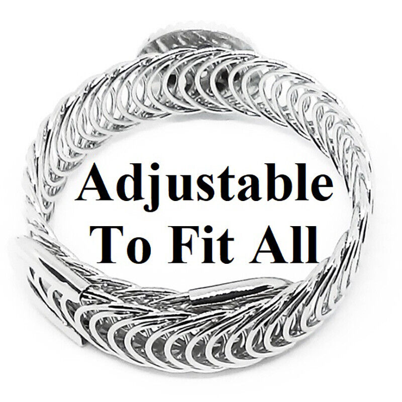 Colorado Avalanche Mens Women's Silver Link Adjustable Hockey Bracelet Gift D11