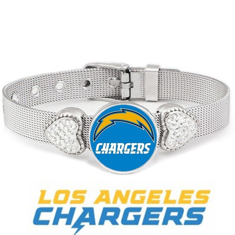 Los Angeles Chargers Women'S Adjustable Silver Bracelet Jewelry Gift D26