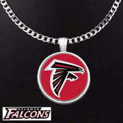 Atlanta Falcons Mens Womens 24" Stainless Steel Chain Pendant Necklace D5