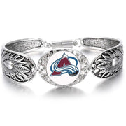 Colorado Avalanche Hockey Fan Gift Women'S Sterling Silver Bracelet Jewelry D3
