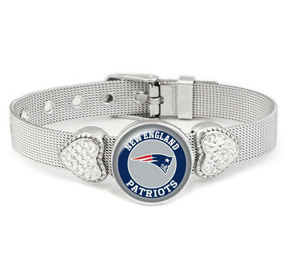 Special New England Patriots Womens Silver Bracelet Jewelry Gift D26