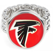 Atlanta Falcons Silver Men'S Women'S Ring Fits All Sizes W Gift Pkg Football D2