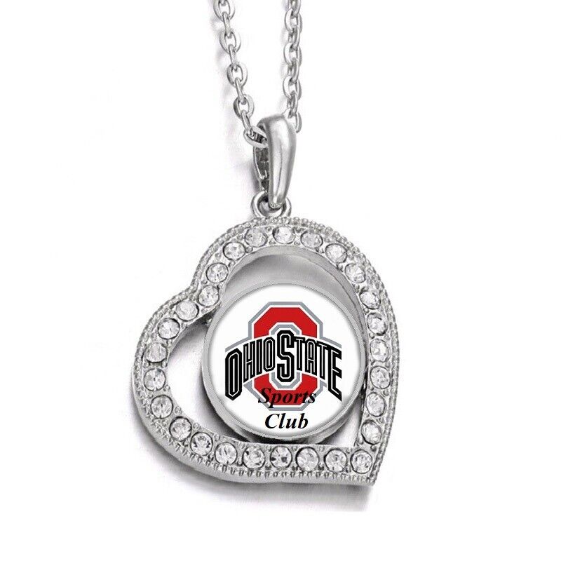Sports Club Of Ohio State Womens Sterling Silver Link Chain Necklace D19Wbg