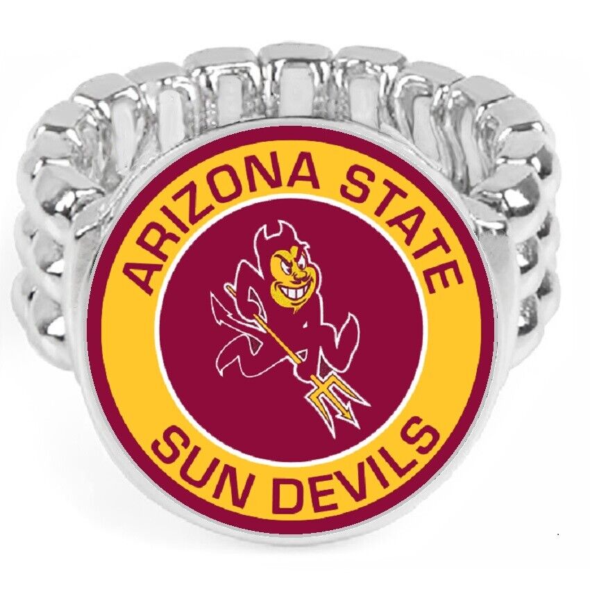 Arizona State Sun Devils Gift Mens Womens State College Ring Fits All D2