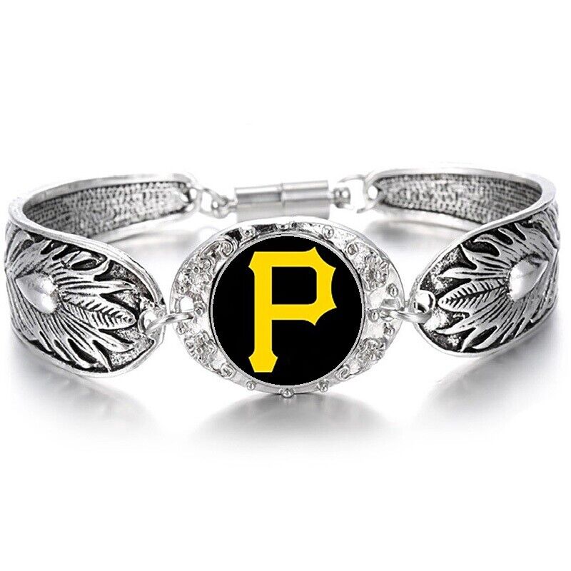 Pittsburgh Pirates Women'S Sterling Silver Bracelet Baseball W Gift Pkg D3