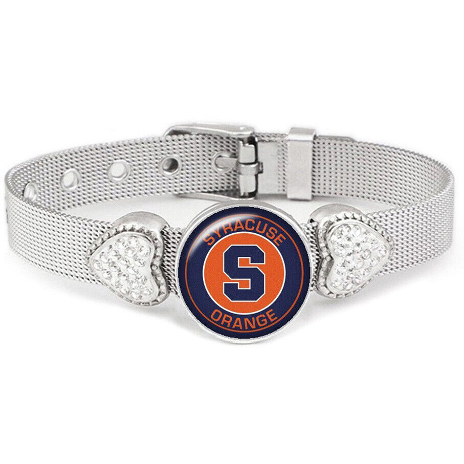 Syracuse University Orange Womens Silver Bracelet Jewelry Gift D26