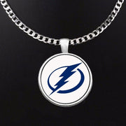 Large Tampa Bay Lightning Necklace Stainless Steel Chain Hockey Free Ship' D5