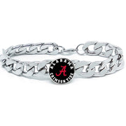 Black Alabama Crimson Tide Mens 8" Link Chain Bracelet Jewelry Gift D4