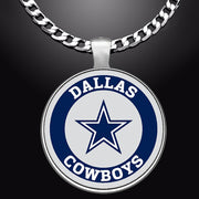 Special Large Dallas Cowboys Necklace Stainless Steel Chain Nfl Free Ship' D5