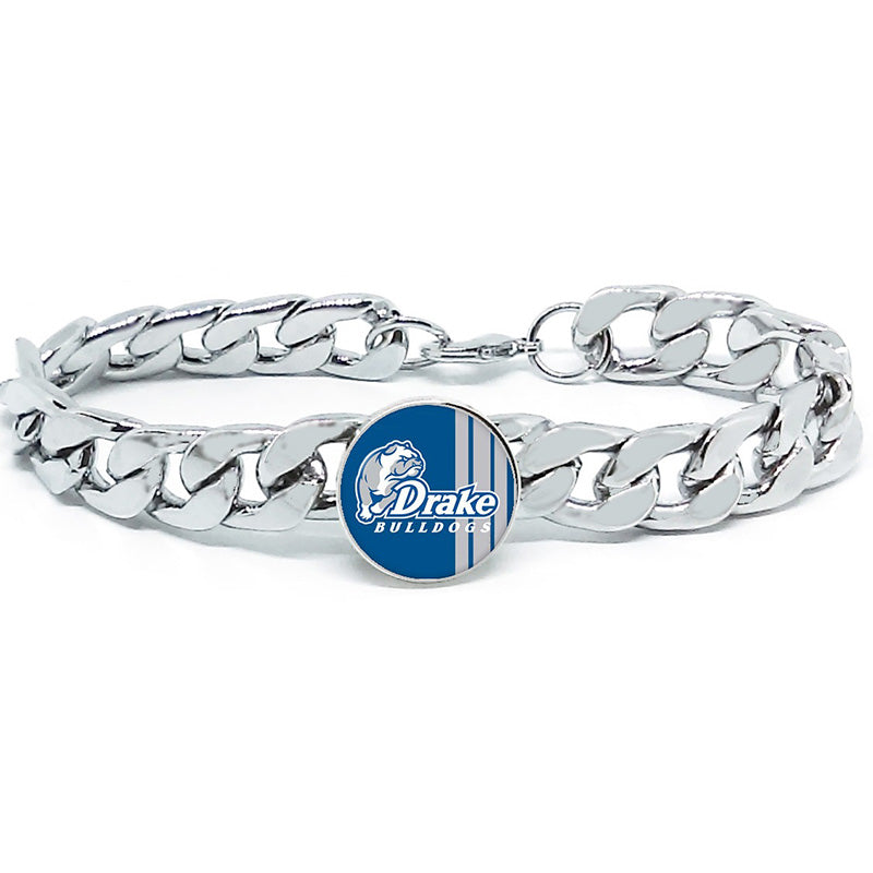 Drake Bulldogs Mens Link Chain Bracelet State College Gift D4