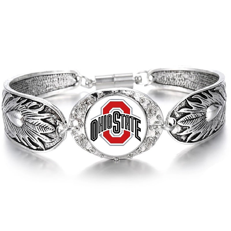 Ohio State Sterling Silver Womens Bracelet Jewelry Gift